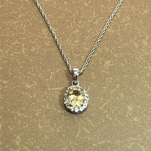 Citrine Pendant Necklace